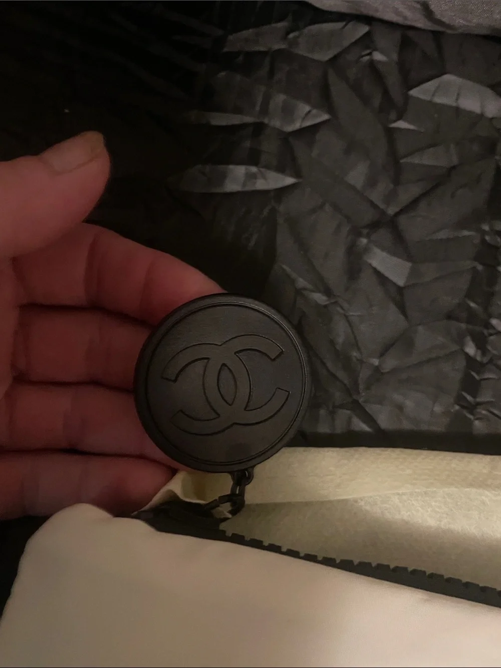 GWP White and Black Logo Zip Pouch